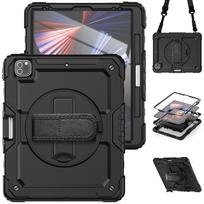 360 Rotation Kids Stand Tablet Case for 2026 New IPad Air 8 M4 11 13 Inch , for IPad A19 12th 11th 10 Th A16 Air 7 6 M3 M2 Cover iPad Air7 11 M3 2025&with shoulder straps