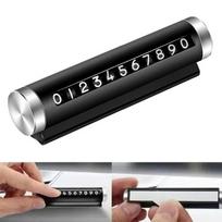 Car Temporary Parking Card Rotate Phone Number Plate Portable Aluminum Cars Stop Sign Sticker Auto Styling Decor Accessories juoda