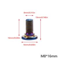 Motociklo stabdžių diskų varžtai M8*16mm 25mm 30mm Suzuki plaukiojančio rato disko tvirtinimui Motociklo šešiakampės galvutės varžtas Purvo dviračiui