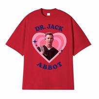 Funny Dr Jack Abbot Retro Pop Art Heart Printed T Shirts Unisex Women Fashion Hip Hop Oversized T Shirt Loose 100 Cotton Tshirts S