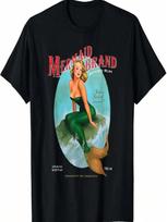 Mermaid Brand T-Shirt Jamaican Rum With A Hint Of Seaweed S įvairiaspalvis