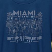 Scotland World Cup 26 Miami Sound Machine T-Shirt / Retro Tartan Army Tee L