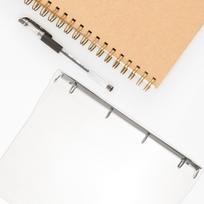 Transparent Binder Notebook Shell Plastic A4 Loose Leaf Scrapbook Cover Notepad Case Office Supplies Binder Blinder Cover China Mainland