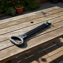 Wagon Replacement Pull Handle Ergonomic Grip Retractable Cart Rod Rebound