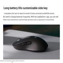Logitech M650L Business Dual-Mode Wireless Silent Mouse juoda spalva