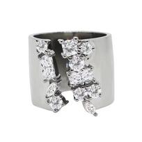 Brilliant Galaxy Zirconia Open Ring for Women - Trendy, Fashionable, Unique Design Adjustable