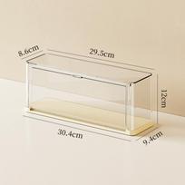 Stackable Blind Box Storage Box Figurine Dustproof Pet Plastic Display Rack Doll And Plush Toy Display Box one size geltona