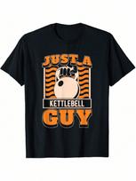 Kettlebell Gifts & Accessories unisex's Gym Workout Unisex Black Short Sleeve T-Shirt - Just A Kettlebell Guy S įvairiaspalvis