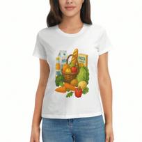 Grim Reaper Cheeseburger Lover Wounisex's Cotton T Shirt, Pure Cotton Premium Print, Durable, Casual And Fashionable. Show Your Love For Cheeseburgers S įvairiaspalvis