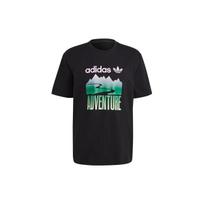 adidas originals Adv Mount Tee Retro Pattern Sports Short Sleeve Black Men's GN2357 S