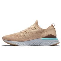 Nike Epic React Flyknit 2 Comfortable Mesh Cushioning Non-Slip Low-Top Marathon Running Shoes Unisex Sneakers Khaki BQ8928-200 42.5