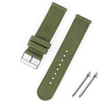 Nylon Canvas Quick Release Watch Band 20mm 22mm Replacement Watch Straps for Military Woven Fabric Wrist Band Ribbed Bracelet 18mm