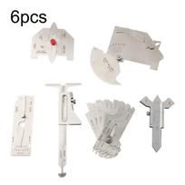 Heights Welding Gauges Measuring Silver Tools V-Wac 6pcs Widths Angles Boiler Bridge Gage Gaps Inspection MG-11 China Mainland