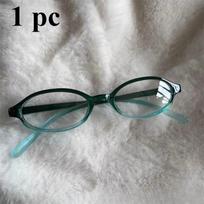 4pcs Small Frame Flat Light Glasses Plain Concave Shaped Decorative Glasses Match with Photography Styles