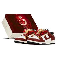 Nike Dunk Skateboard Shoes Unisex Low top Burgundy DD1503-101(Team1993-) 36.5