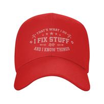 Thats What I Do I Fix Stuff and I Know Things Casual Baseball Cap  Running Trucker Hat Spring SunProof Men Baseball Caps One Size