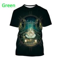 Nauji Rock Nightwish marškinėliai Vyriški 3D spausdinimas Vyrai Moterys Hip Hop Tendencija Trumpomis rankovėmis O formos iškirpte T-shirt Harajuku Laisvalaikio Y2k Viršus Vyriški drabužiai S