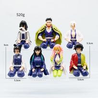 Original Demon Slayer Tomioka Giyuu Kanroji Mitsuri Squatting PM Anime Action Figures Playthings For Boys Girls Kids Gift Figure