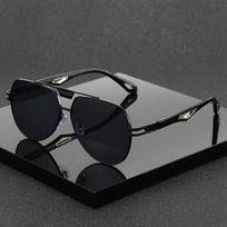 Brand Designer Polarized Sunglasses Women Men Classic Double Bridge Graident Lens Polit Sun Glasses for Driving Fishing Eyewear juoda pilka spalva
