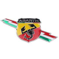Automobilio stilius 3D metalinis Italijos lipdukas Skorpionas lipnus Abarth ženklelis Decal Emblem for Fiat Viaggio Abarth Punto 124 125 500 A