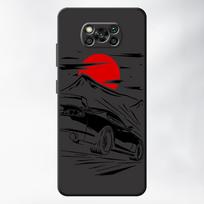 Case for Xiaomi Poco F8 M7 Pro M3 M4 C61 F1 F3 C71 C75 M5 X7 X3 X4 X5 Pro C50 Funda Phone Cover Cartoon Sunset Car Poco F3