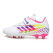 Leather Shoes Sneakers Boys Girls Velcro Nailed Children Artificial Turf Training Football 30