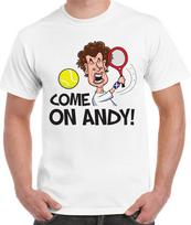 Come On Andy Men's T-Shirt - Tennis Wimbledon Murray Scotland - Size S to 3XL XL