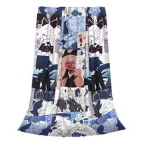Oliver Zip Miss Circle Cartoon  Flannel Blankets Fundamental Paper Education Fashion Throw Blanket for Home 150*125cm Bedspreads 100x150cm