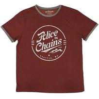 Alice In Chains Unisex Ringer T-Shirt: Circle Emblem (X-Large) 3XL