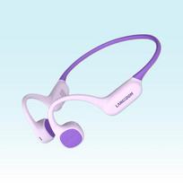Lanston AirKids Open-Ear Bluetooth Headphones violetinės drugelio spalvos