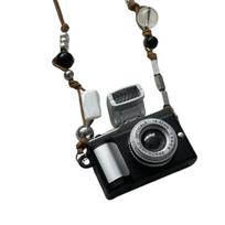 Punk Mini Camera Pendant Choker Retro Vintage Sweater Chain  Clothes Decoration sidabras