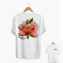 Peony in Bloom II Tattoo Art Retro Style Summer Casual TShirt Unisexs and Womens Luxury Brand Top 2026 New M