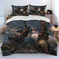 3D Print Sekiro Shadows Die Twice Game Comforter Bedding Set,Duvet Cover Bed Set Quilt Cover Pillowcase,king Queen Size Bedding 135x200cm