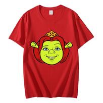 Shrek Fiona Big Face Funny Meme Tshirts High Quality Fashion Short Sleeve Tshirt Unisex Women Casual Loose 100cotton T Shirts 4XL