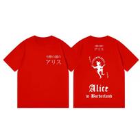 TV Series Alice in Borderland Print Tshirt High Quality Fashion Oversized Tshirts Unisex Women Casual Cotton Short Sleeve T Shirt 4XL