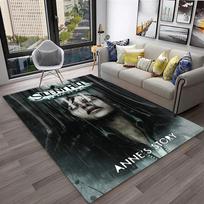 3D Silent Hill Horror Movie Game Carpet Rug for Home Living Room Bedroom Sofa Playroom Doormat Decor,Area Rug Non-slip Floor Mat 40x60cm