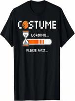 Lazy Halloween Costume Loading Funny Retro 80s 90s Gamer T-Shirt S įvairiaspalvis