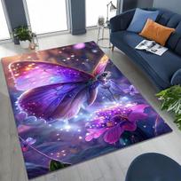 27 Style Dream Butterfly Flower Cartoon Rug Carpet for Bedroom Living Room Sofa Home Doormat Decor,Kids Play Non-slip Floor Mat 40x60cm( 15x23in )