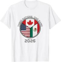 Three Nations One Game 2026 Soccer T-Shirt 3XL