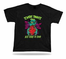 Zombie Dinner Best Heart in Town unique concept tshirt tee birthday present S