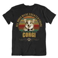 Corgi Dog T-Shirt Cool Cute Gift For Dogs Pet Lovers Best Friend Present Vintage 4XL
