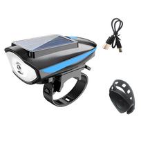 3 Modes Bicycle Headlight Waterproof LED Bike Front Lamp Solar Bicycle Light  Road Cycling mėlyna