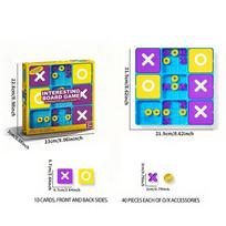 High-Quality 1 Set- High-Quality Fun Tic-Tac-Toe High-Quality Family Interactive High-Quality Educational High-Quality Tabletop High-Quality Game pilka spalva