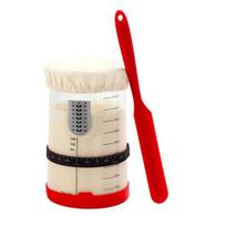 Sealed Jar, Sourdough Starter Kit with Date-Marked Feeding Tape, Large Wide Mouth Glass Jars for Active Fermentation