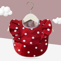 High-Quality Baby High-Quality Bib High-Quality Nordic High-Quality Style High-Quality Baby High-Quality Girl High-Quality Boys High-Quality Feeding raudona