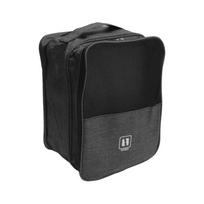 Waterproof Shoe Organizer  Travel Business Trip Gym Home Luggage Suitcase Dorm M juoda