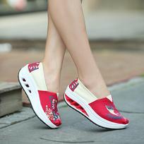 5cm Height Increasing Breathable Cloth Spring Summer Sneakers for Women Fashion Brand Ladies Casual Leisure Shoes Black Blue Pink 37 rožinė