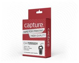 Capture 12Mm X 8M Black On White Max, Ca-Tzes231