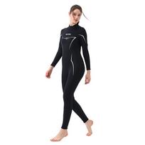3mm Men's & Women's One-Piece Long-Sleeve Wetsuit for Diving, Surfing, and Snorkeling - Cold-Proof and Jellyfish Resistant. 3XL black