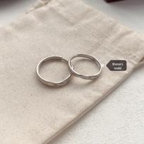 Adjustable Sterling Silver Mobius Couple Rings: Unisex, Light Luxury & Cool Style Adjustable Open Size